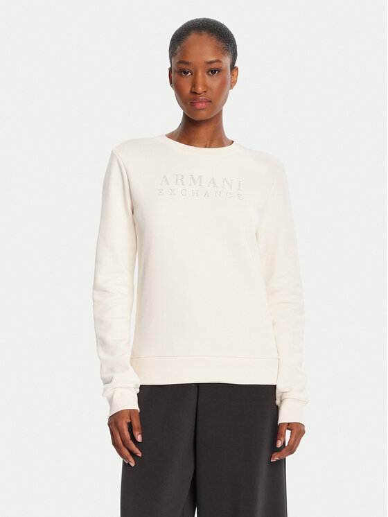 

Свитшот regular fit XW000985 AF14284 U1003 Armani Exchange, экрю