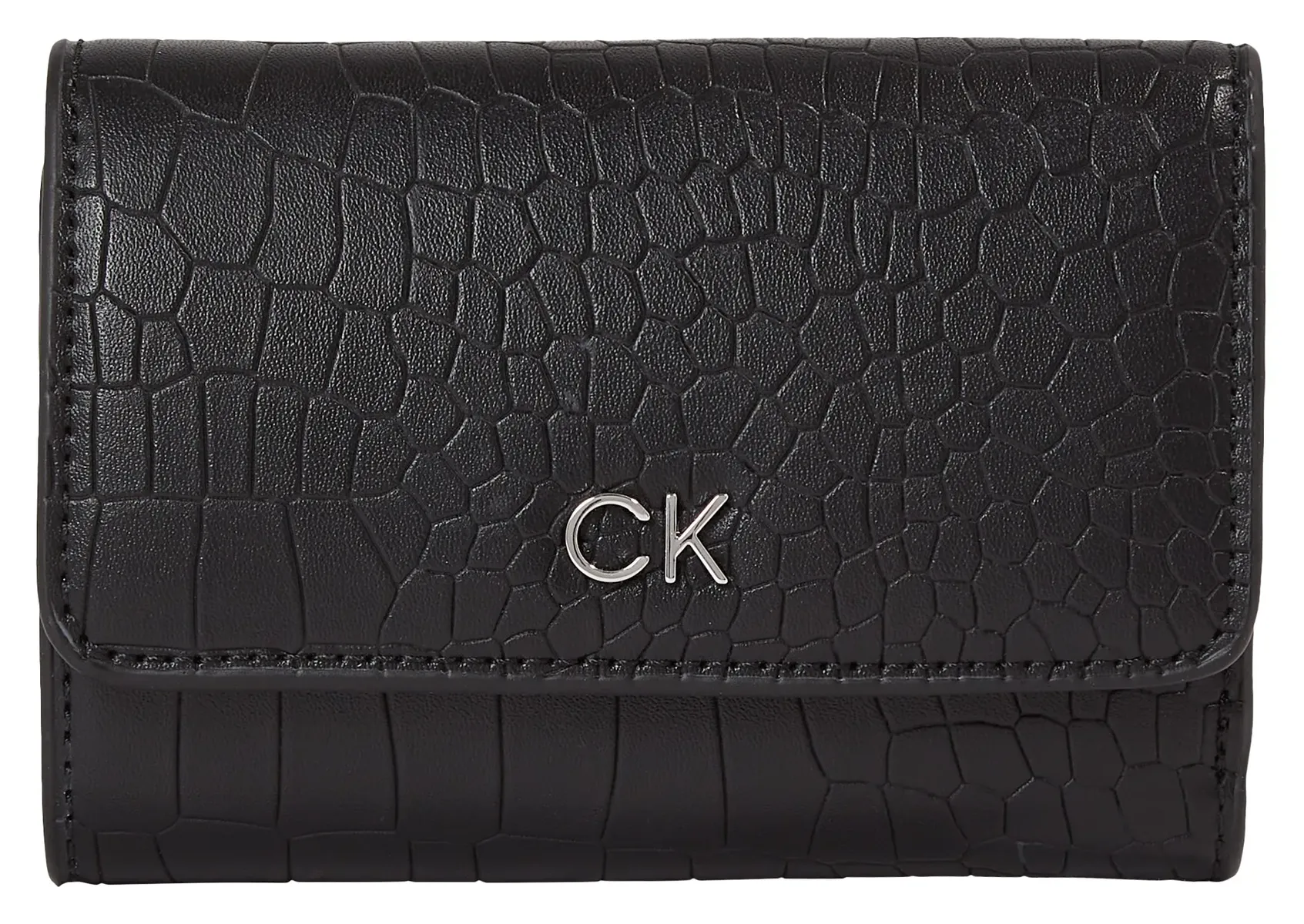 

Кошелек Calvin Klein "CK DAILY SMALL TRIFOLD_CROCO", черный