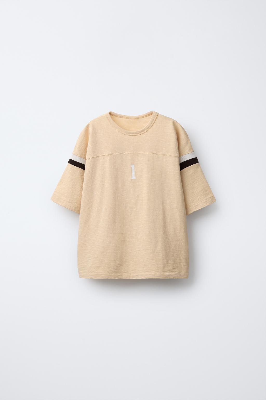 

Университетская футболка ZARA, цвет Light yellow