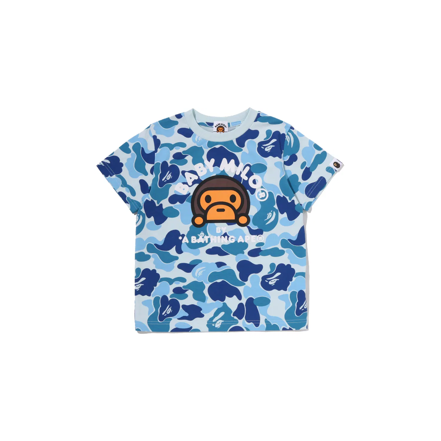 Футболка детская с круглым вырезом A BATHING APE синяя