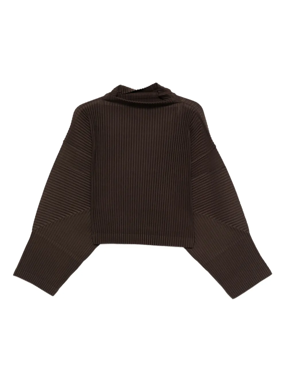 

Плиссированная футболка Mc June с высоким воротником Homme Plissé Issey Miyake, коричневый