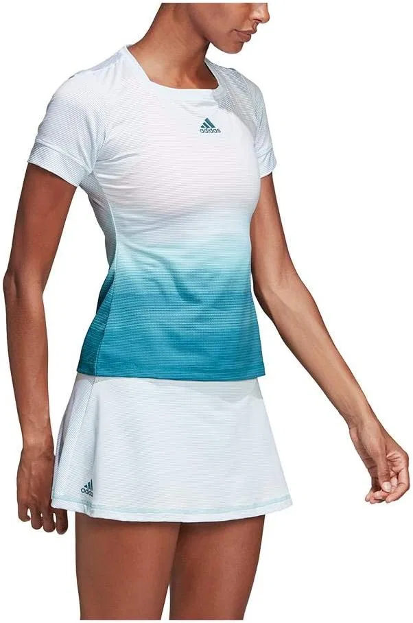 Футболка adidas Parley, White/Blue Spirit — фото 3