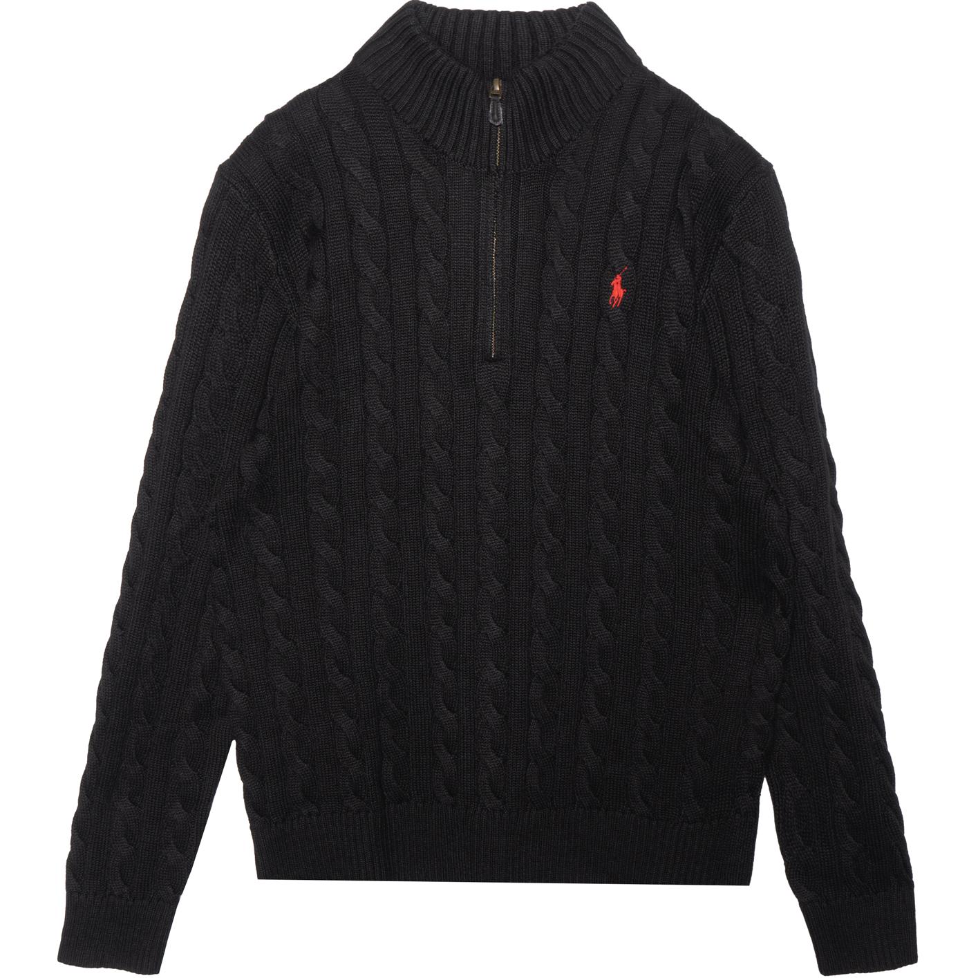 Polo Ralph Lauren Вязаный свитер SS22 мужской черный — фото 3
