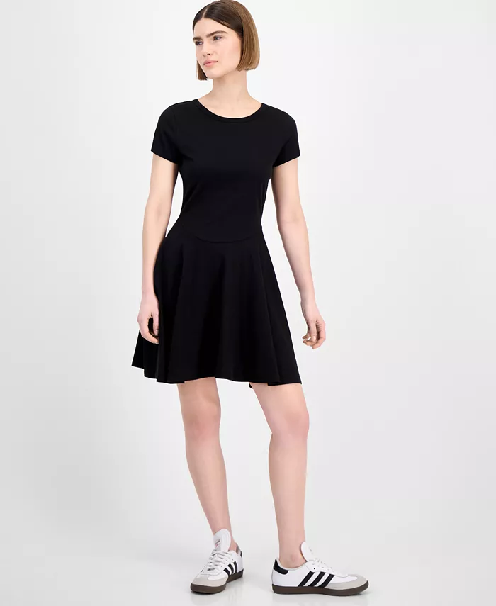 

Трикотажное мини-платье Fit & Flare для юниоров Madden Girl, черный