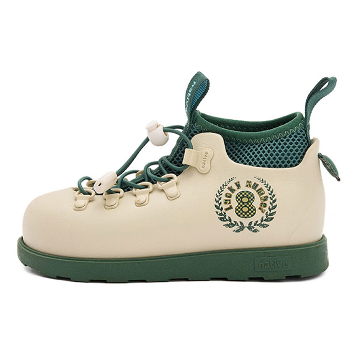 

Native Shoes Детские ботинки Fitzsimmons, водонепроницаемые, дышащие, легкие, с низким голенищем, белые, зеленые