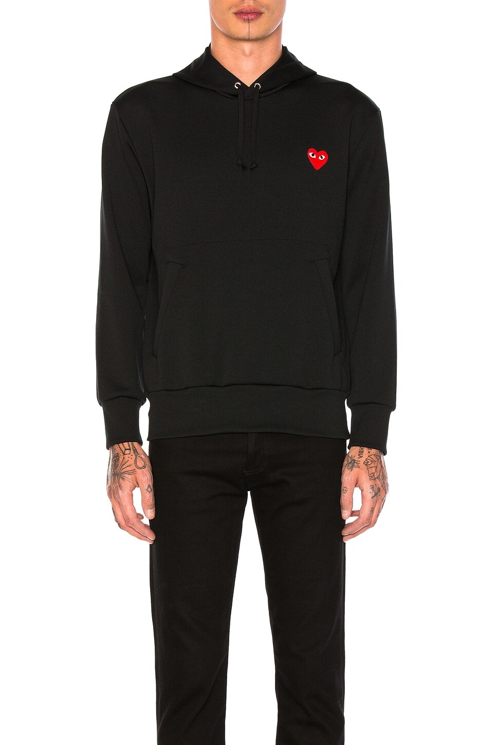 

Толстовка из полиэстера Red Emblem Comme Des Garcons Play, черный
