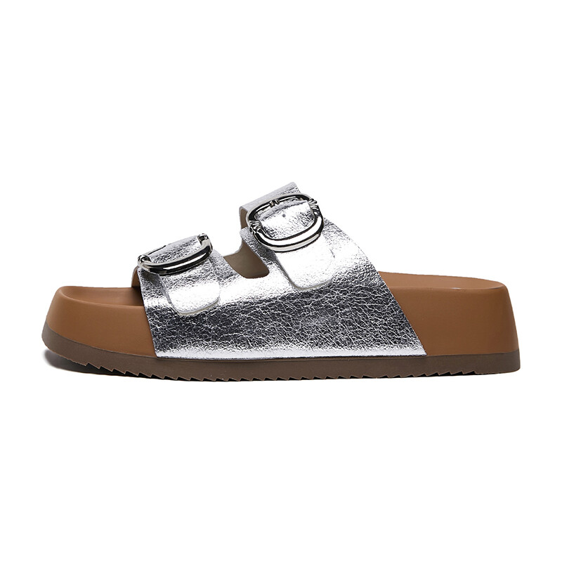 

Шлепанцы женские Malemonkey, серебряный