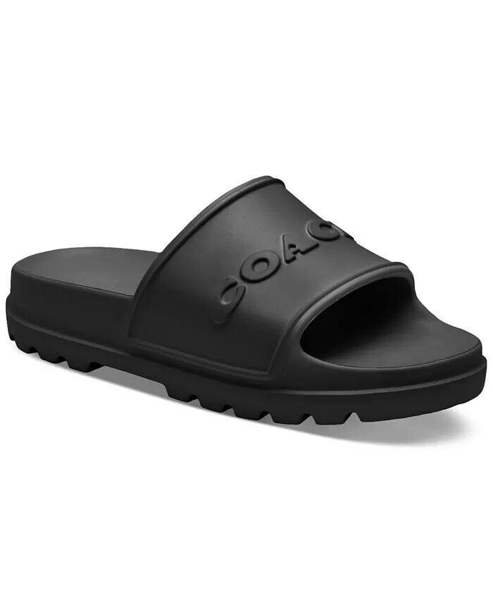 

Женские шлепанцы Jesse для бассейна COACH, черный