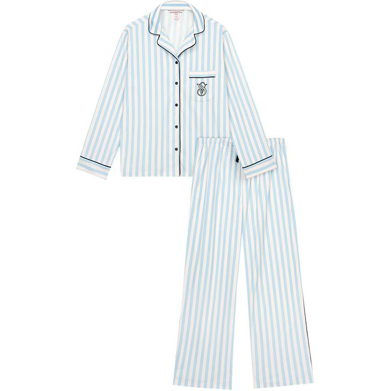 

Пижамный комплект THE MIX женский, цвет морской волны, в полоску Victoria's Secret, Clothing Sets (Aqua Blue Stripes)
