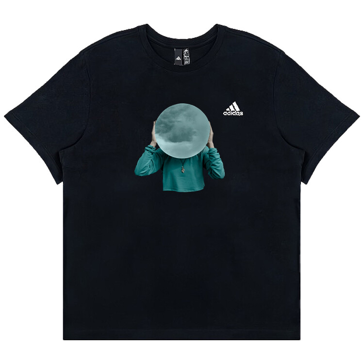 

Футболка унисекс черная Adidas, черный