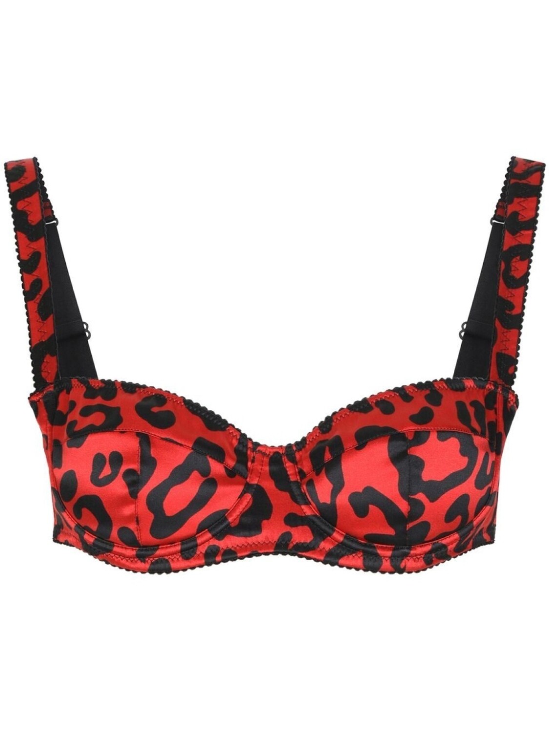 

Dolce & Gabbana бюстгальтер-балконет с леопардовым принтом, красный