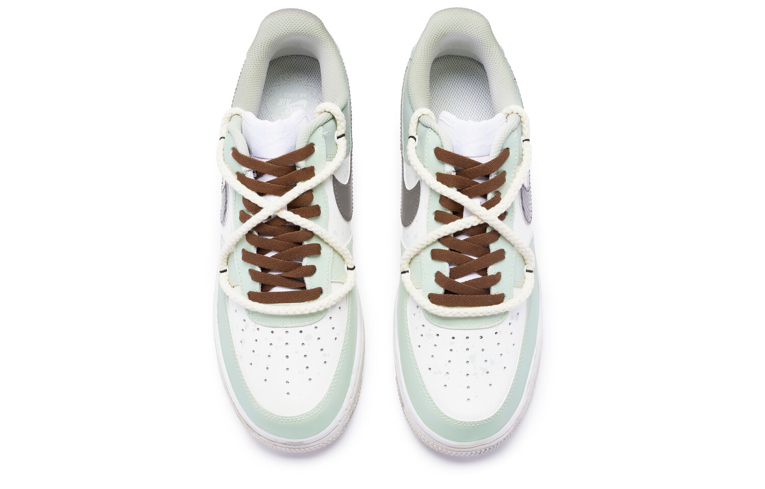 

Кроссовки Nike Air Force 1 Skateboard Shoes Men Low-Top White Green Black