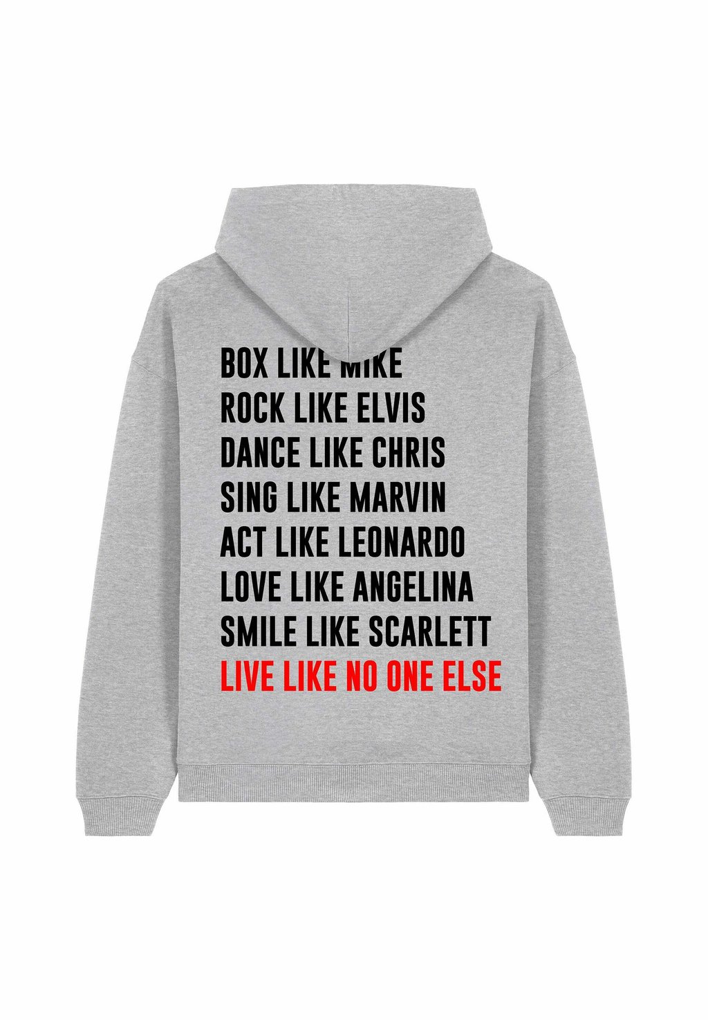 

Толстовка LIVE LIKE NO ONE UNISEX - Hoodie Mira Paris, пятнистый серый