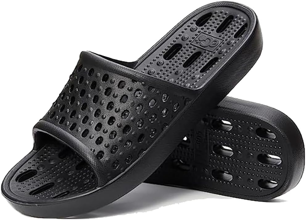 

Душевые тапочки Cliont для женщин и мужчин, шлепанцы для душа, для бассейна, нескользящие, для ванной, летние пляжные обувь, черный