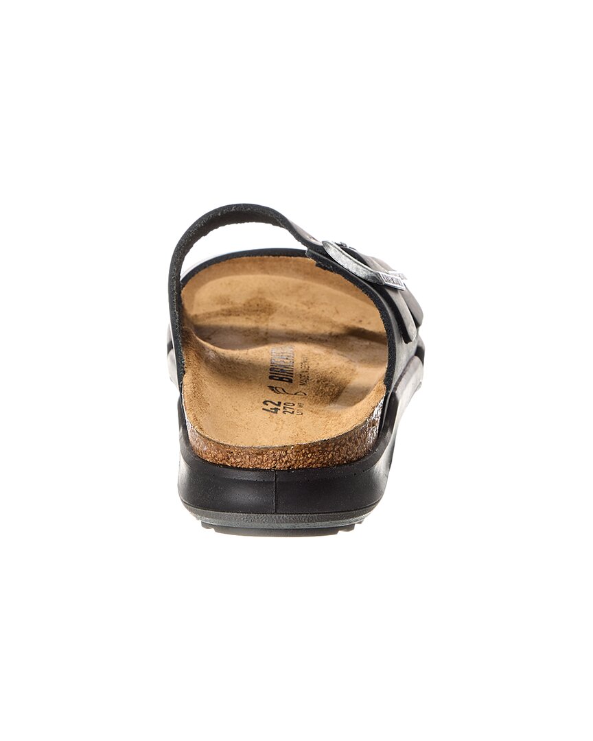 Биркеншток Аризона КТ Кожаные сандалии Birkenstock, черный — фото 3