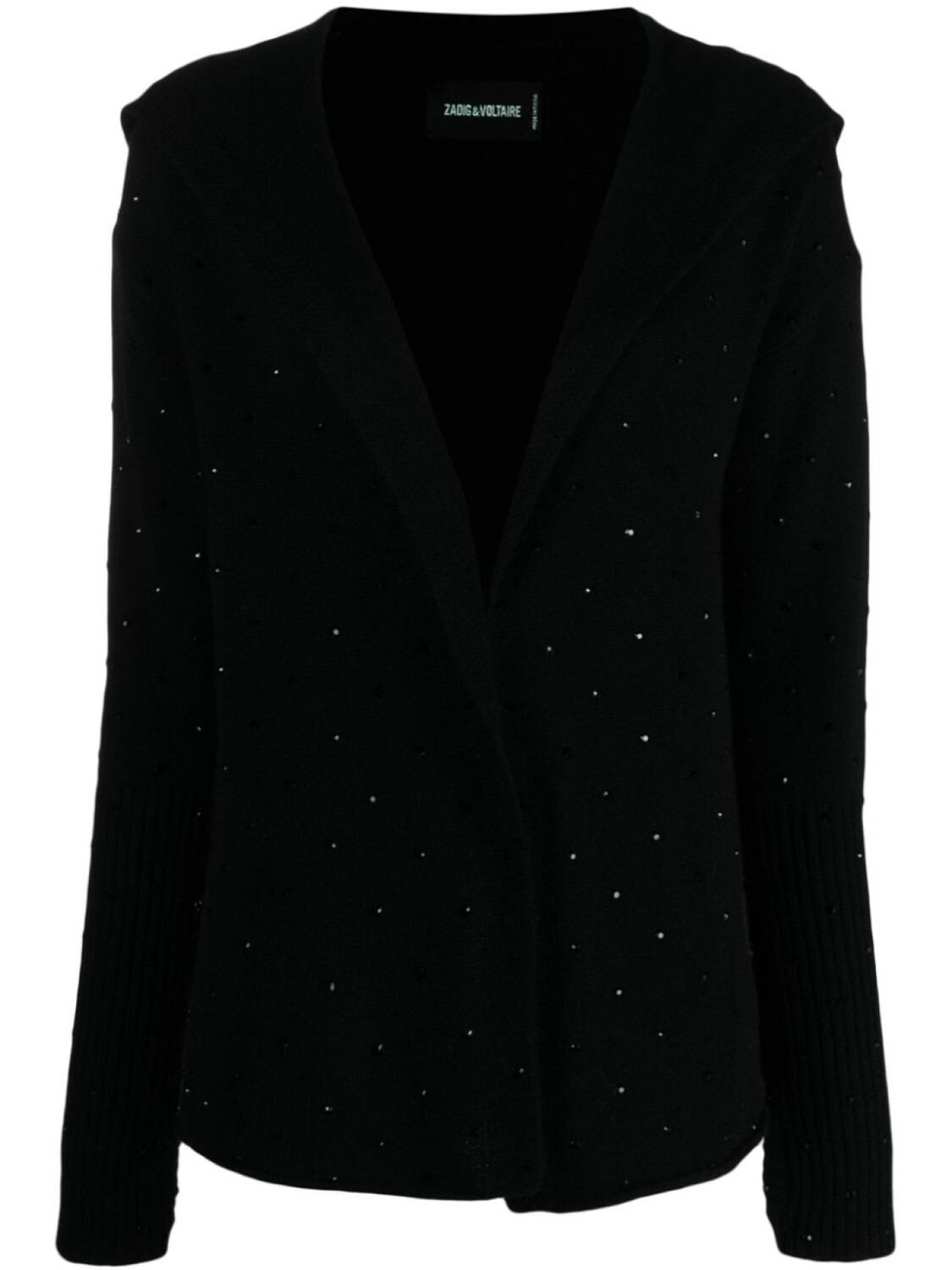 

Zadig&Voltaire кашемировый кардиган со стразами, черный