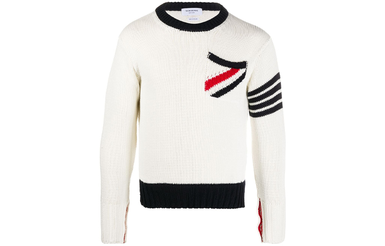 

THOM BROWNE Джемпер мужской белый