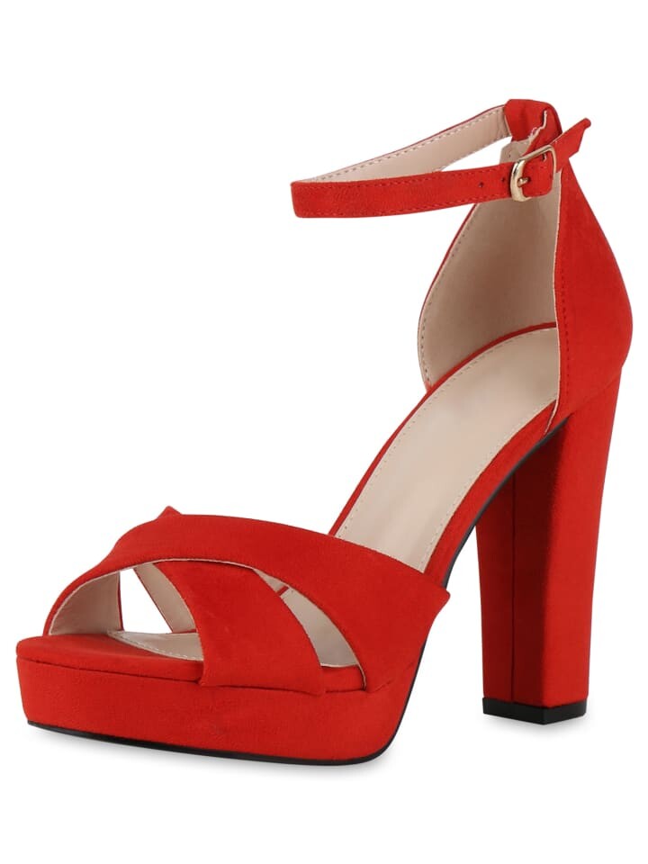 

Сандалии на плоской подошве VAN HILL Plateau Sandaletten Arabella, красный