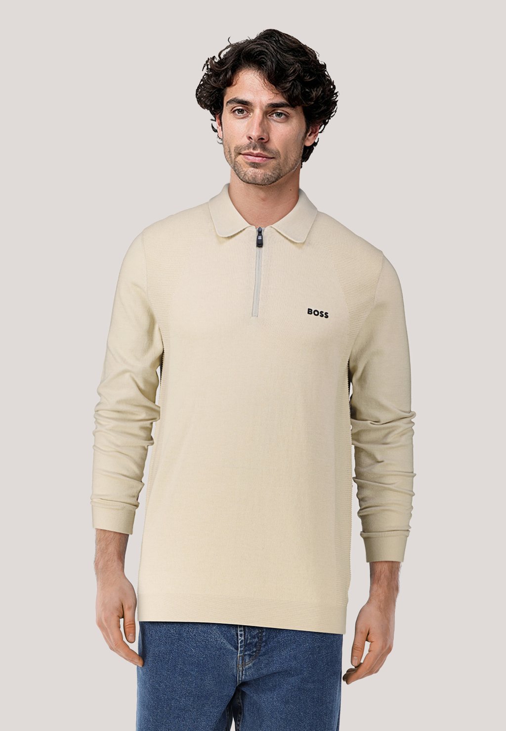 

Рубашка поло MOMENTUM LITE - Long sleeved top BOSS, коричневый
