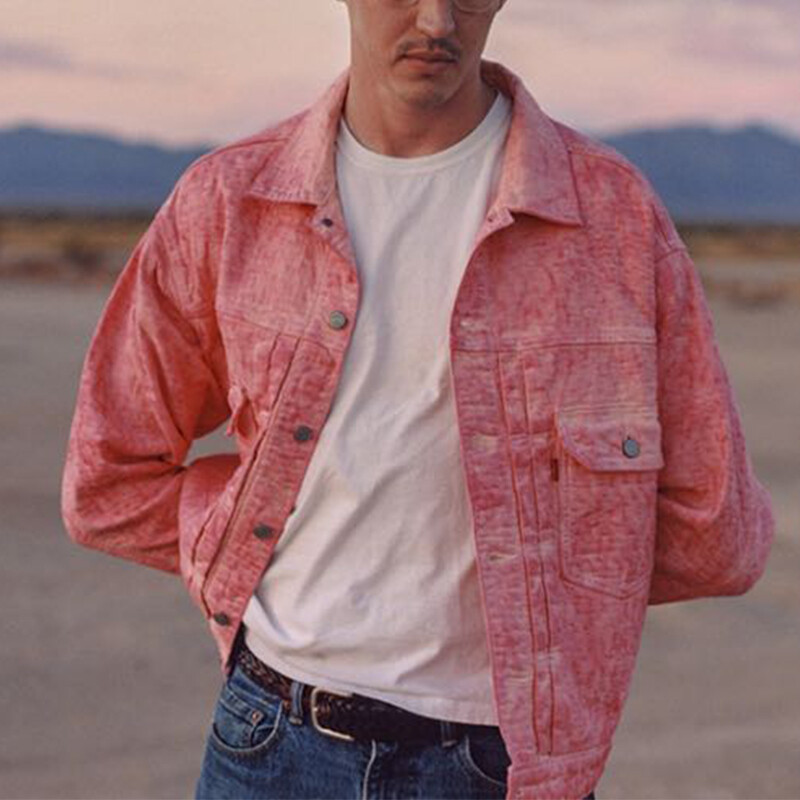 Куртка Levi"s X Levis унисекс розовая Stussy, розовый — фото 3