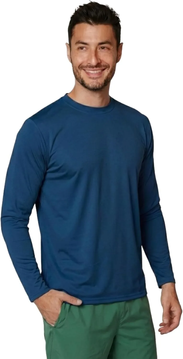 

INGEAR Мужская рубашка с длинным рукавом UPF 50+ для защиты от солнца, быстросохнущая