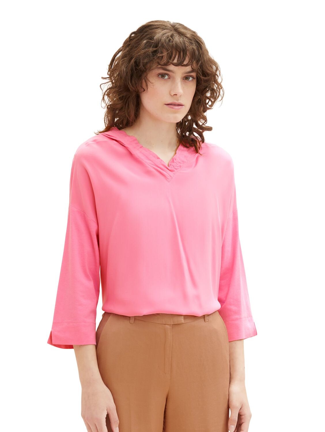 

Рубашка Tom Tailor MIX HOOD, розовый