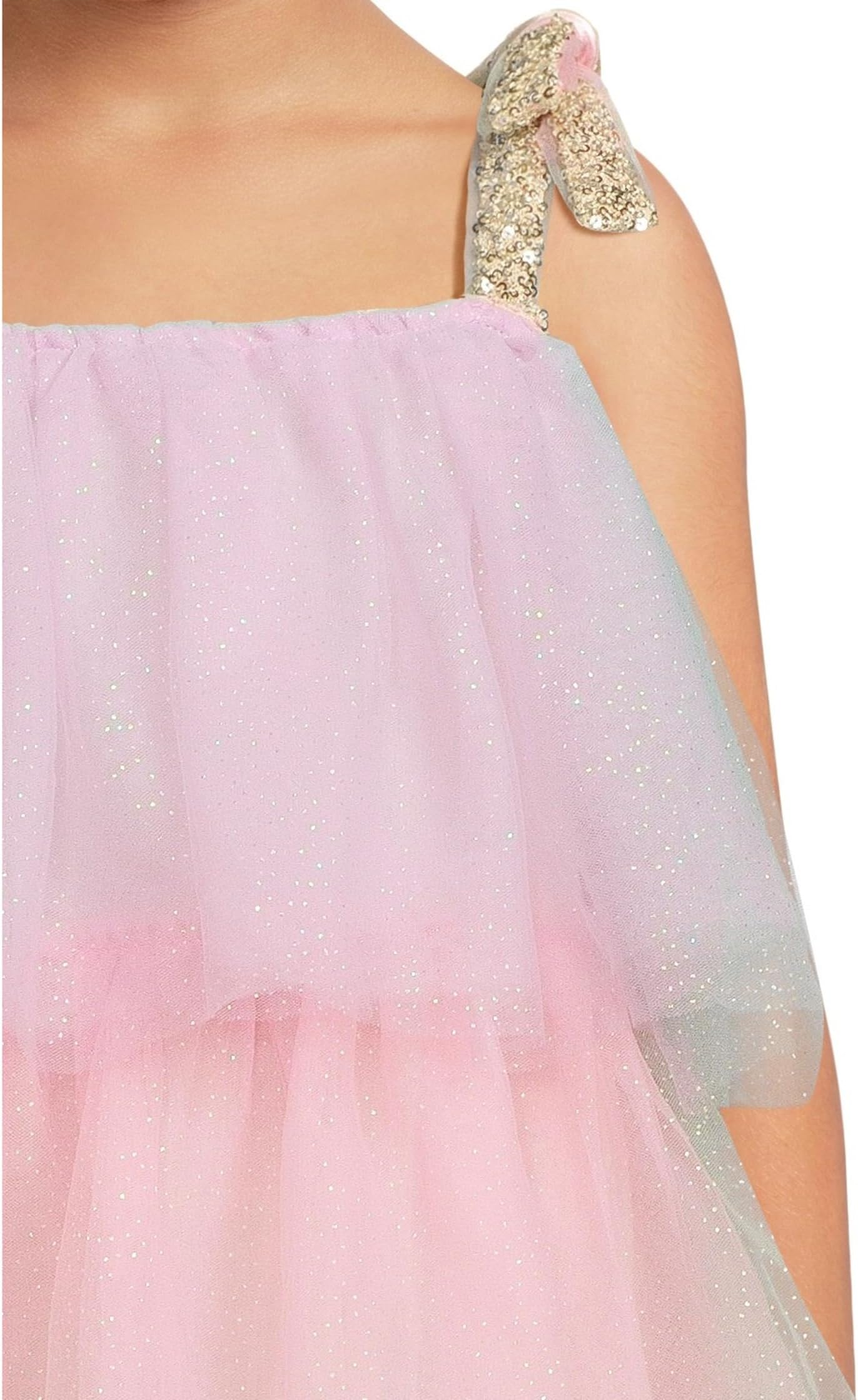Платье Lola and The Boys Sparkle Ombre Dress, металлик — фото 3