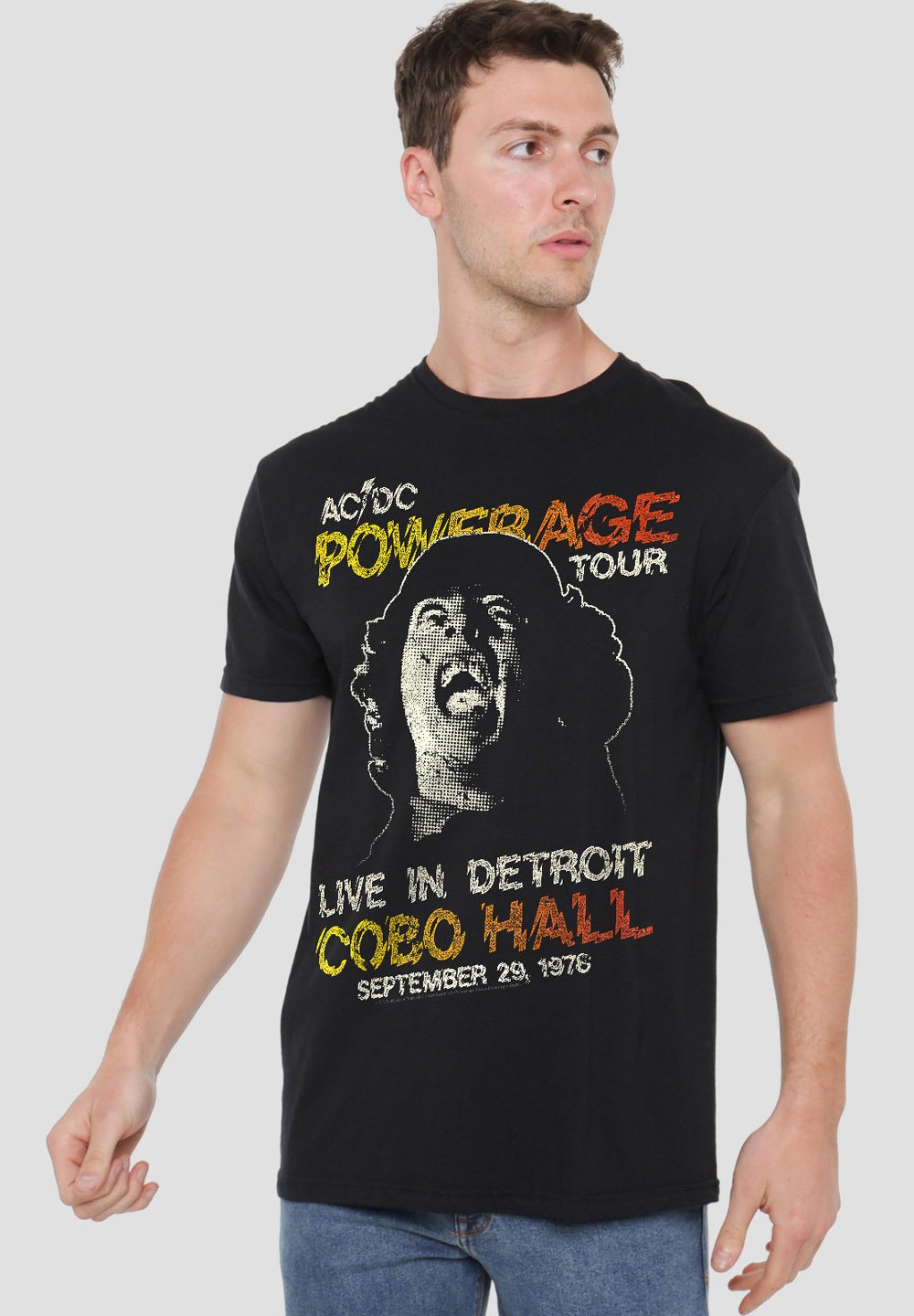 

Футболка с принтом AC DC POWERAGE TOUR Cotton Soul, черный
