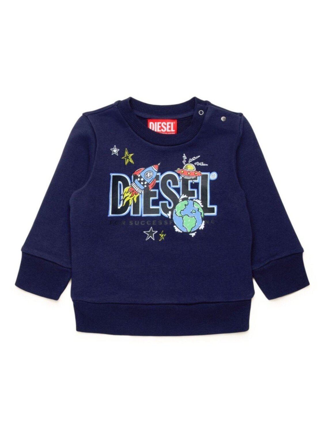 

Diesel Kids толстовка с логотипом, синий