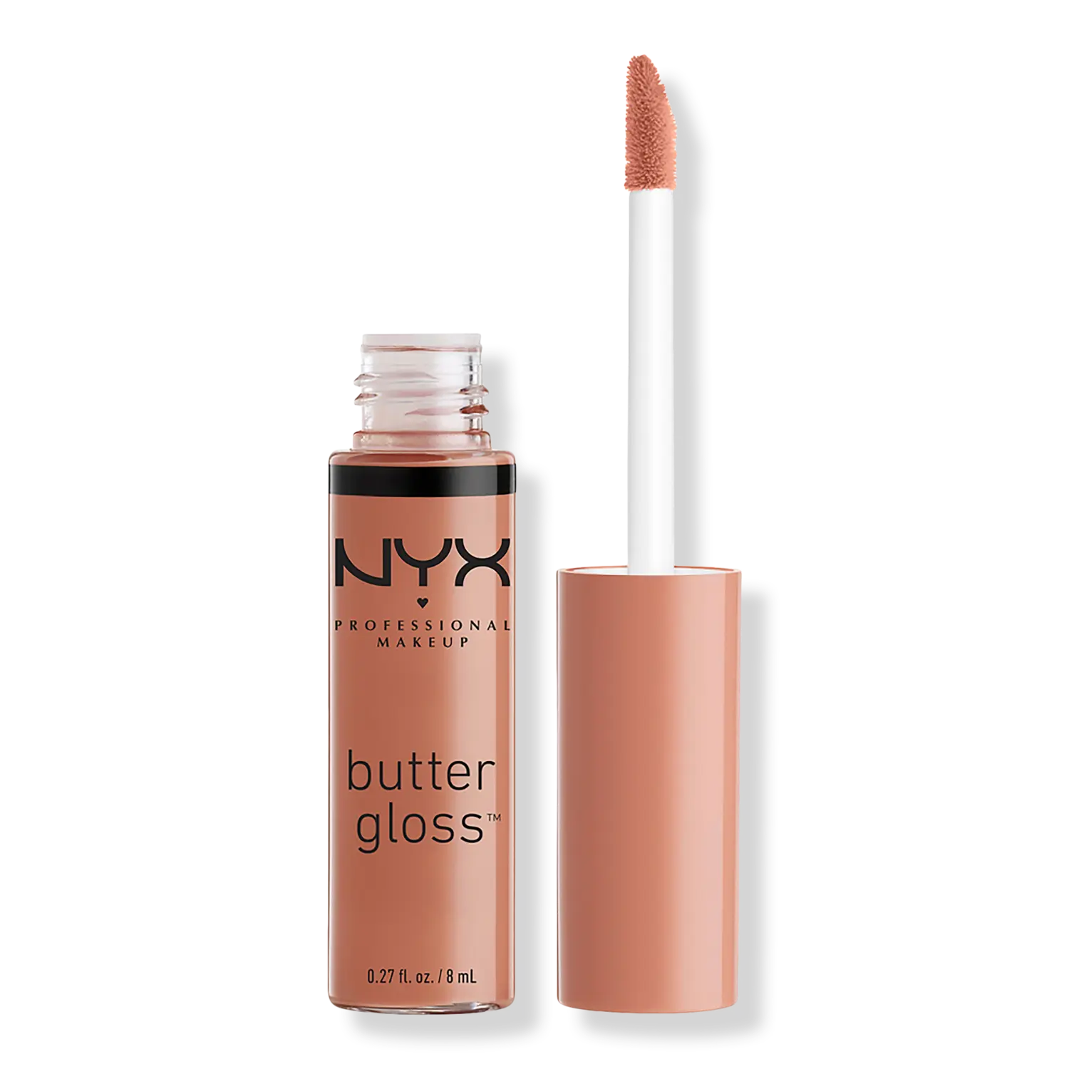 

Нелипкий блеск для губ Butter Gloss NYX Professional Makeup, Madeleine (mid-tone nude)