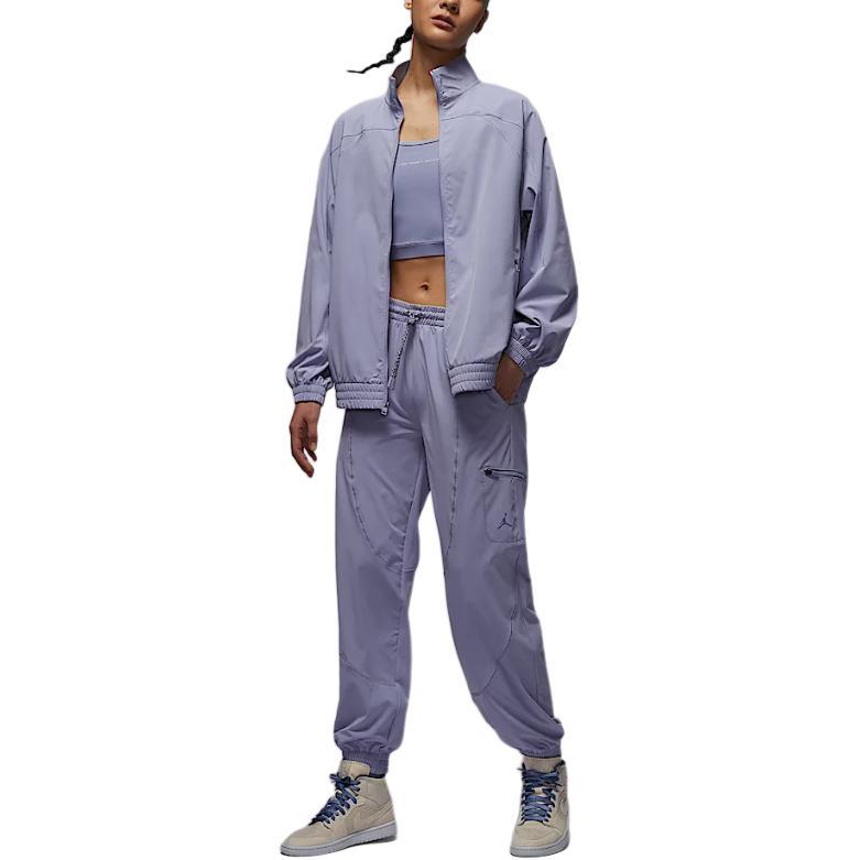 Jordan Женская спортивная куртка из дышащей ткани, Misty Gray Blue/Slate Purple — фото 3