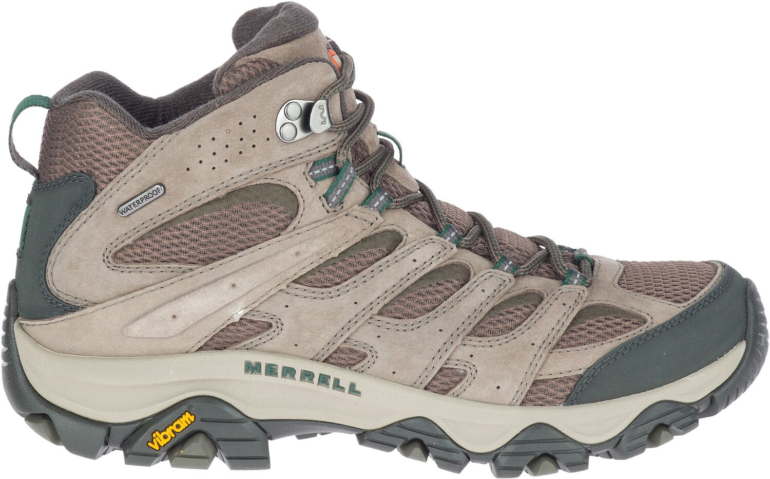 

Мужские походные ботинки Moab 3 Mid водонепроницаемые Merrell, хаки