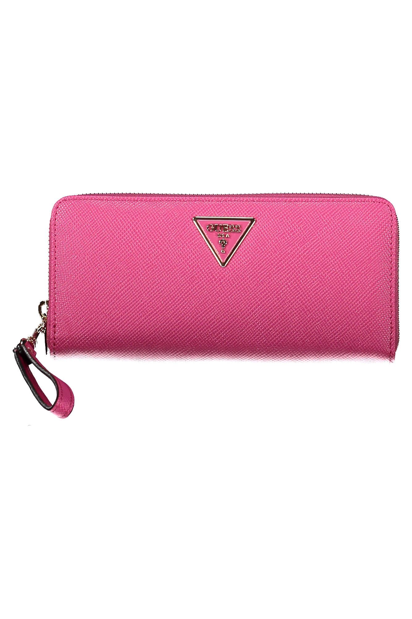 

Розовый женский кошелек из полиуретана Guess Shoes