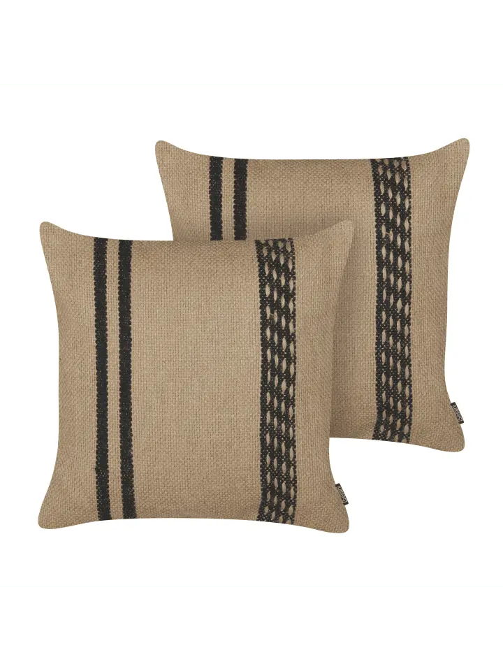 

Декоративная подушка Beliani 2er Set Deko DESALIX, цвет beige/schwarz