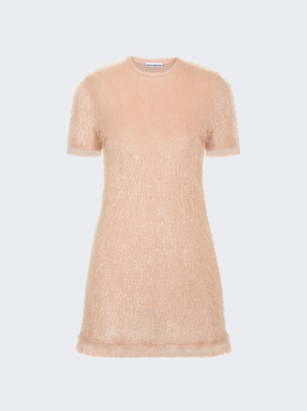 

Короткое платье Rabanne, светло-розовый