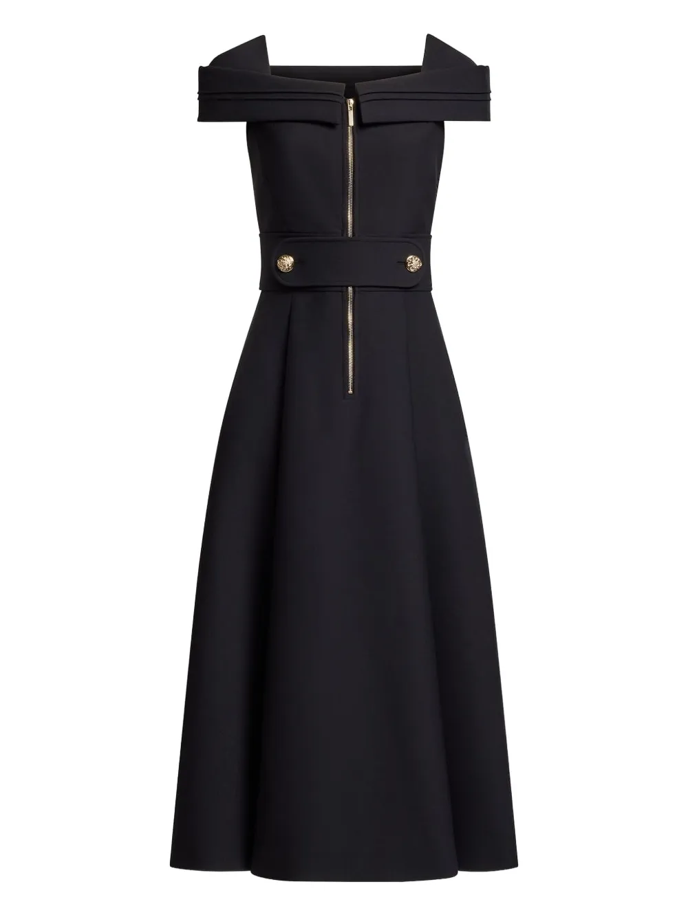 

Миди-платье с молнией Elie Saab, черный