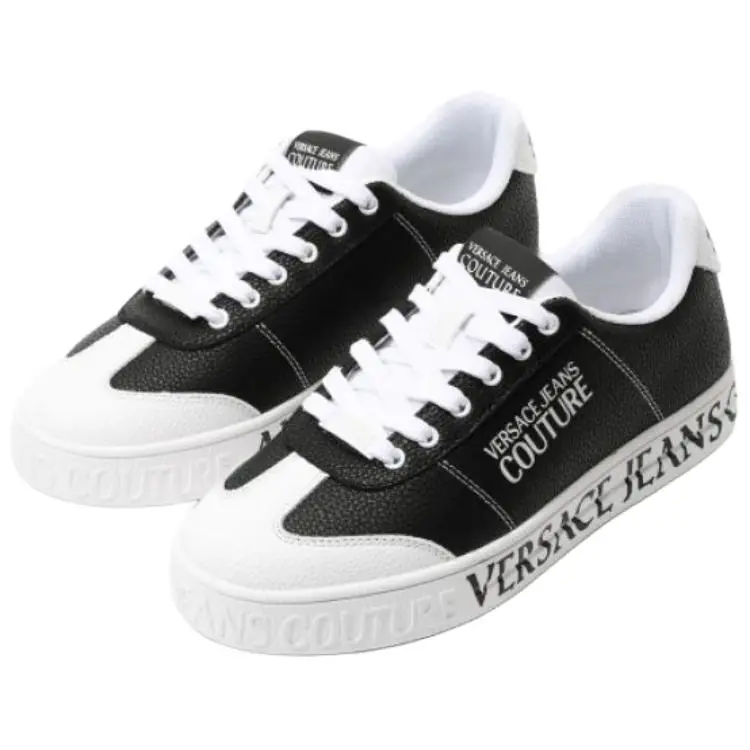 Versace Jeans Couture Мужские низкие скейтбордистские кроссовки Fondo Court 88, черный — фото 4