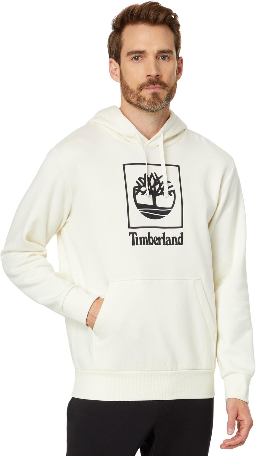 

Худи Timberland Stack Logo Hoodie, цвет Vintage White