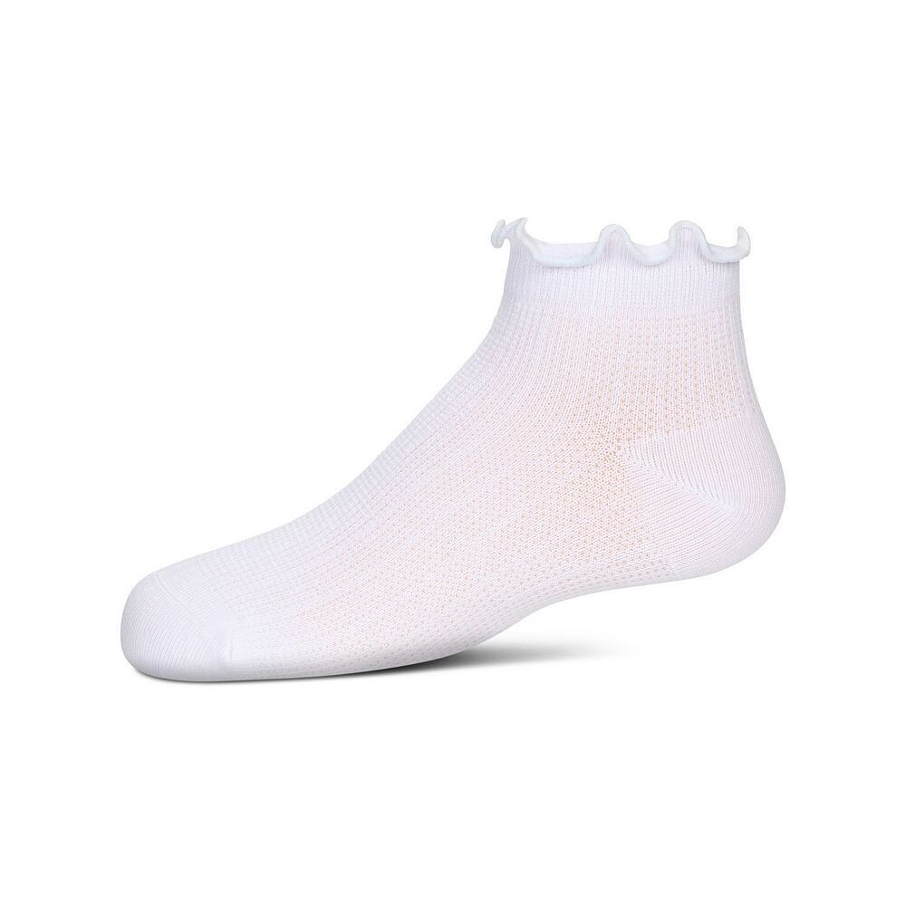 

Цветные носки с рюшами для девочек MeMoi, цвет White Light Blue