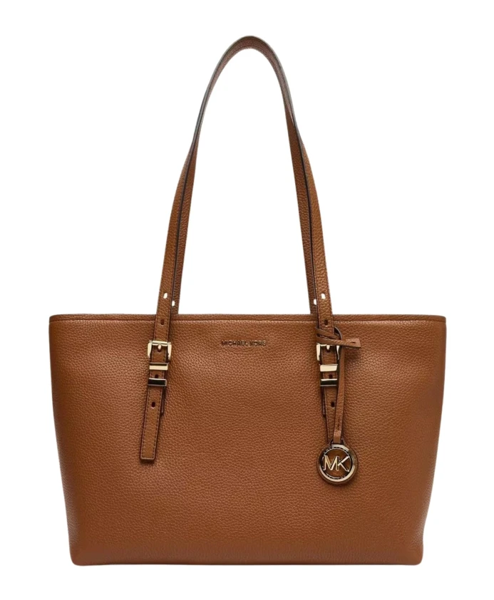 

Сумка-Тоут среднего размера Quinn из зернистой кожи. Michael Kors, коричневый