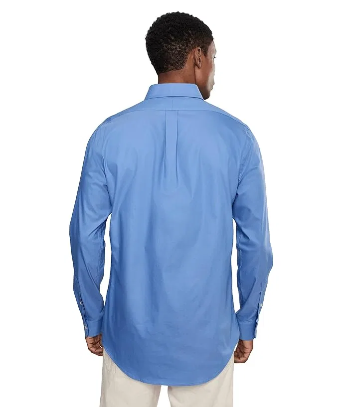 Рубашка классическая Classic Fit Performance Twill Polo Ralph Lauren, Harbor Island Blue — фото 4