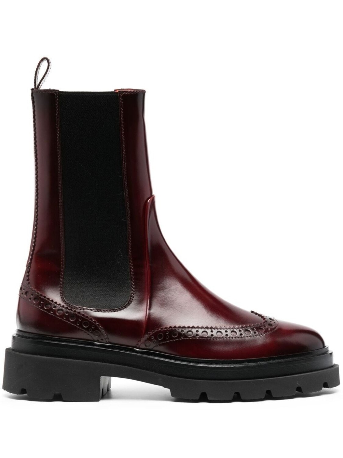 

Santoni ботинки со вставками, красный