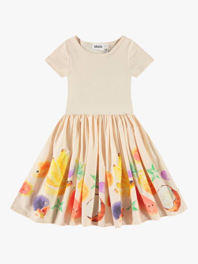 

Детское платье Cissa из органического хлопка с танцующими фруктами Molo, Neutral