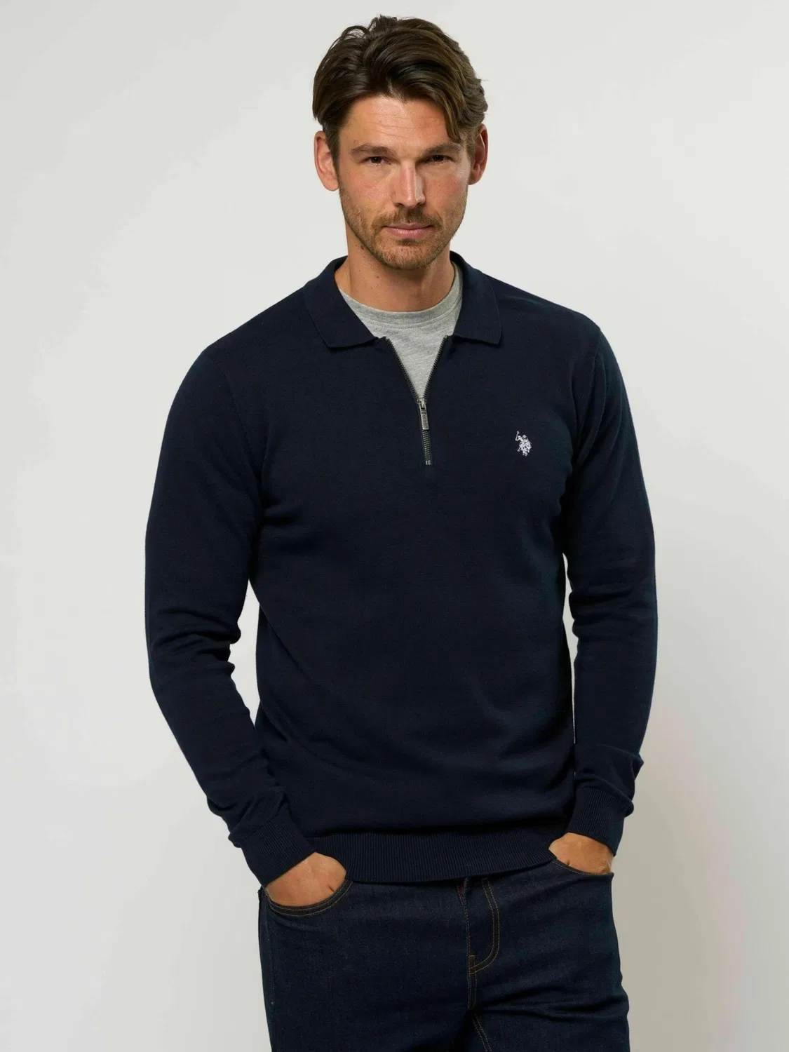Свитер ' Dave Half ' U.S. Polo Assn., Sapphire — фото 4