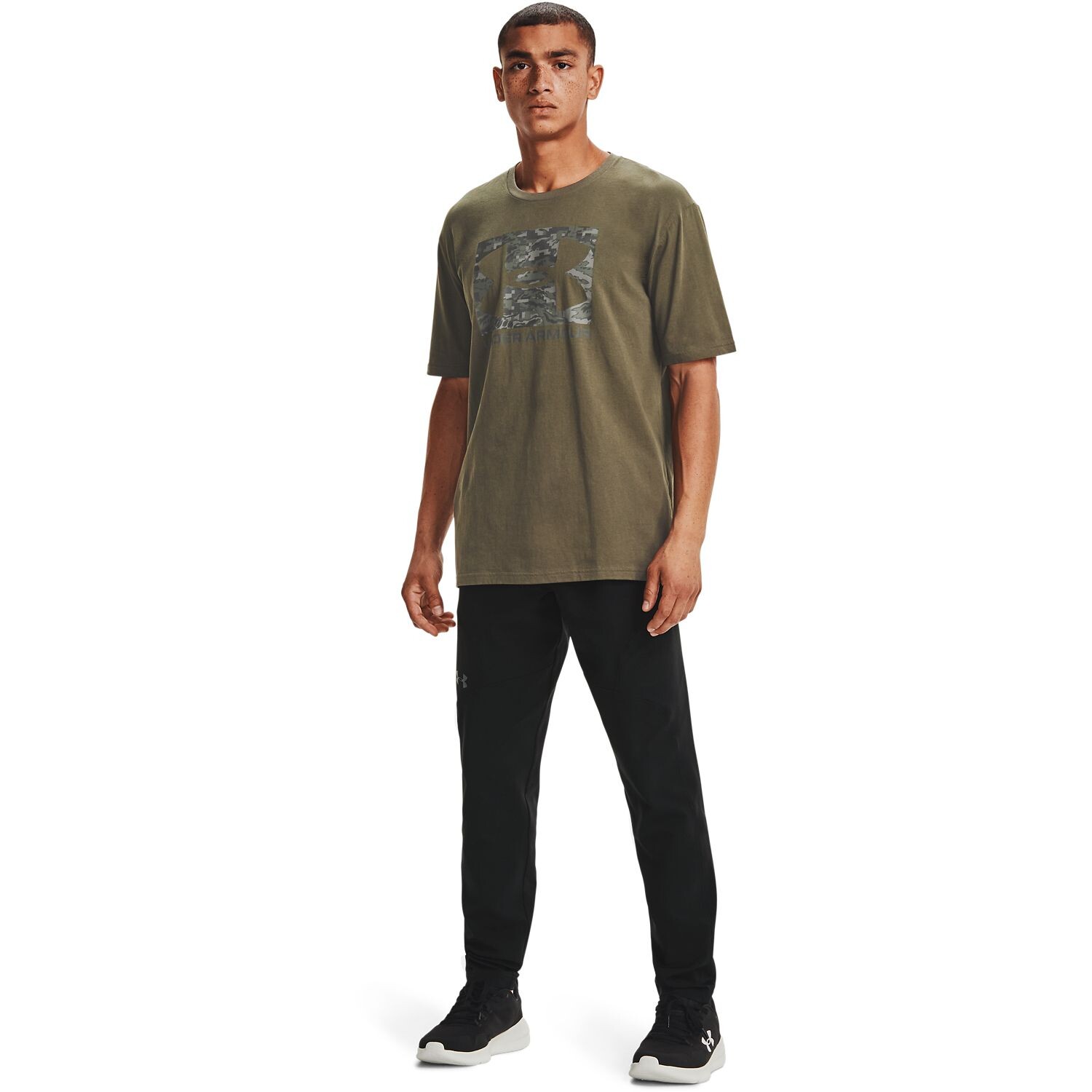 Камуфляжная футболка с логотипом Big & Tall  Under Armour, черный — фото 2
