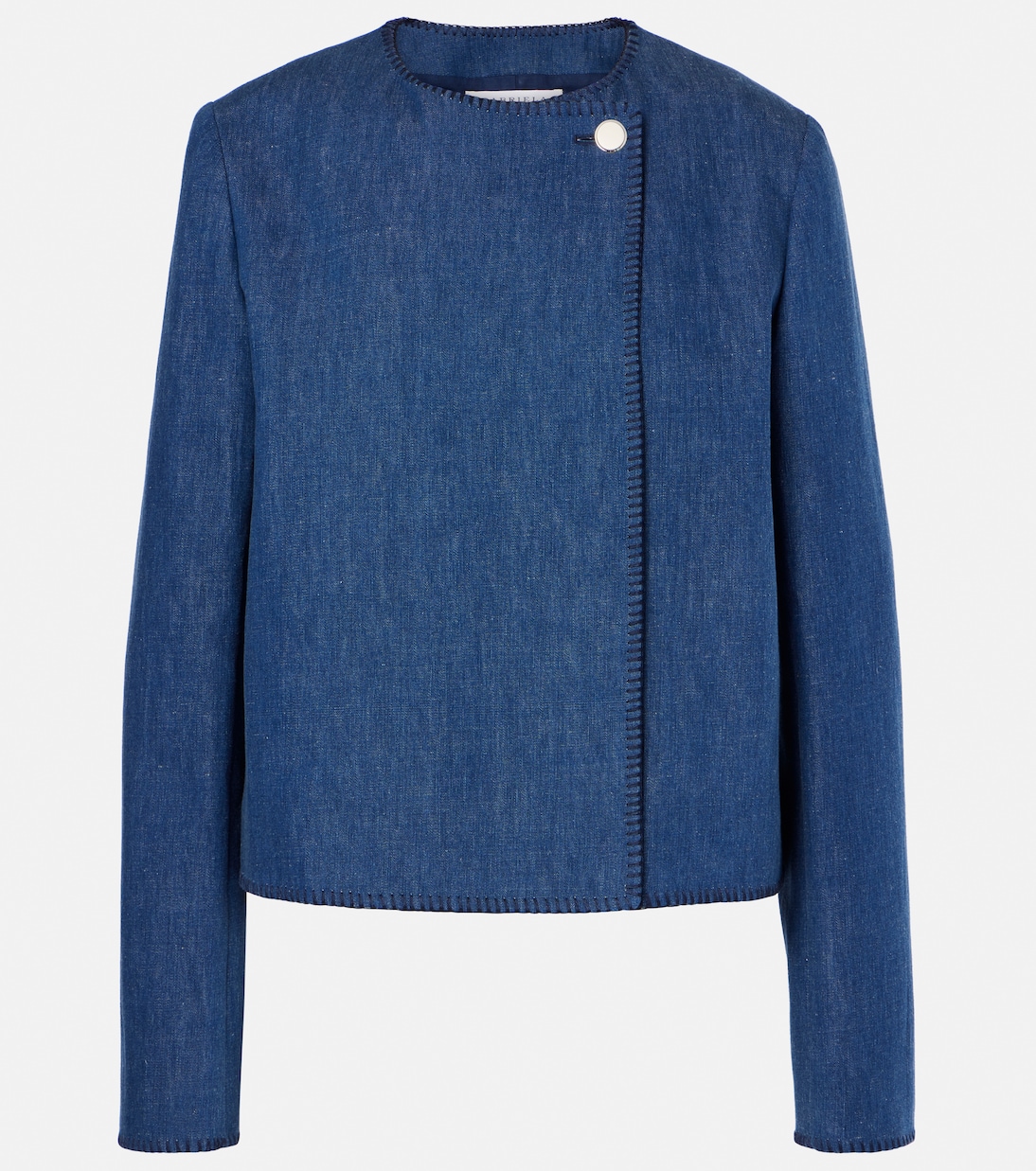 

Куртка Wyn из хлопка и льна Gabriela Hearst, Denim Blue