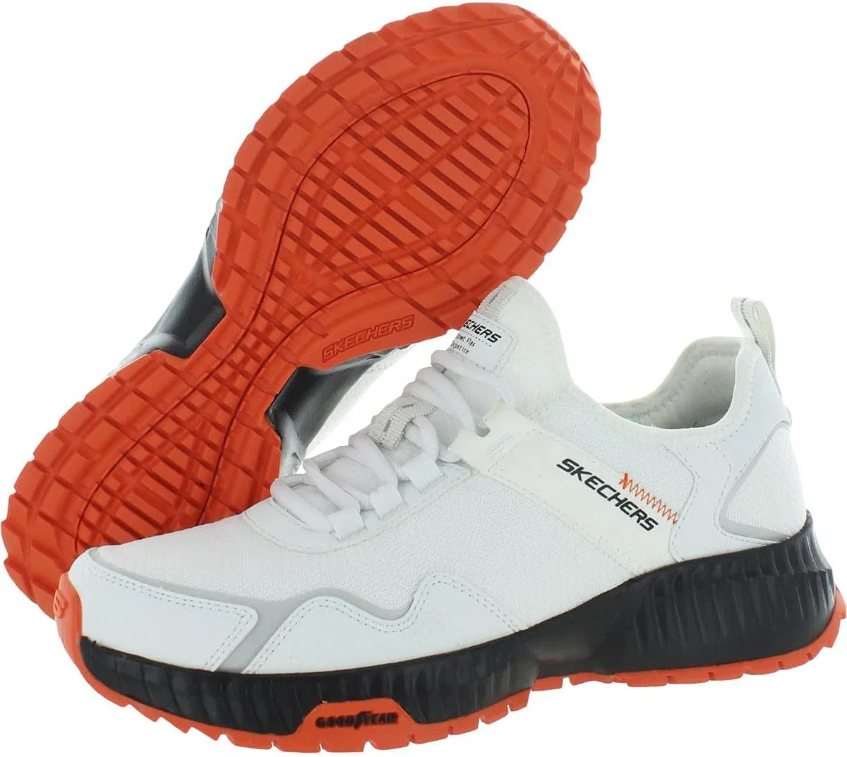 Мужские кроссовки Skechers Street Flex, White Black — фото 2