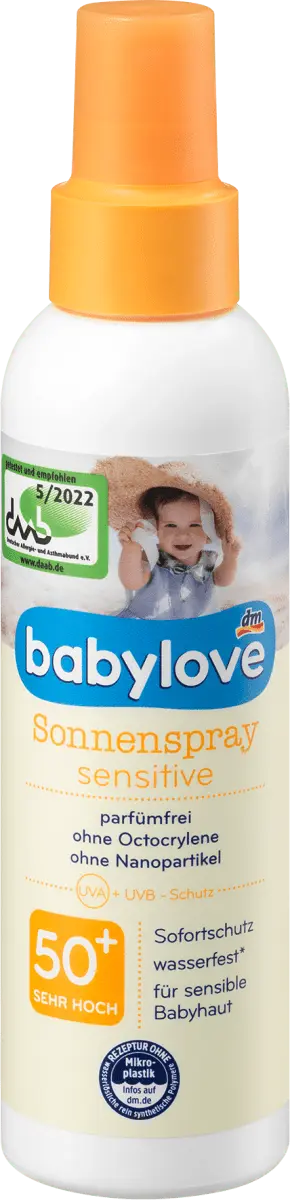 

Солнцезащитный спрей для детей SPF 50+ 150 мл babylove
