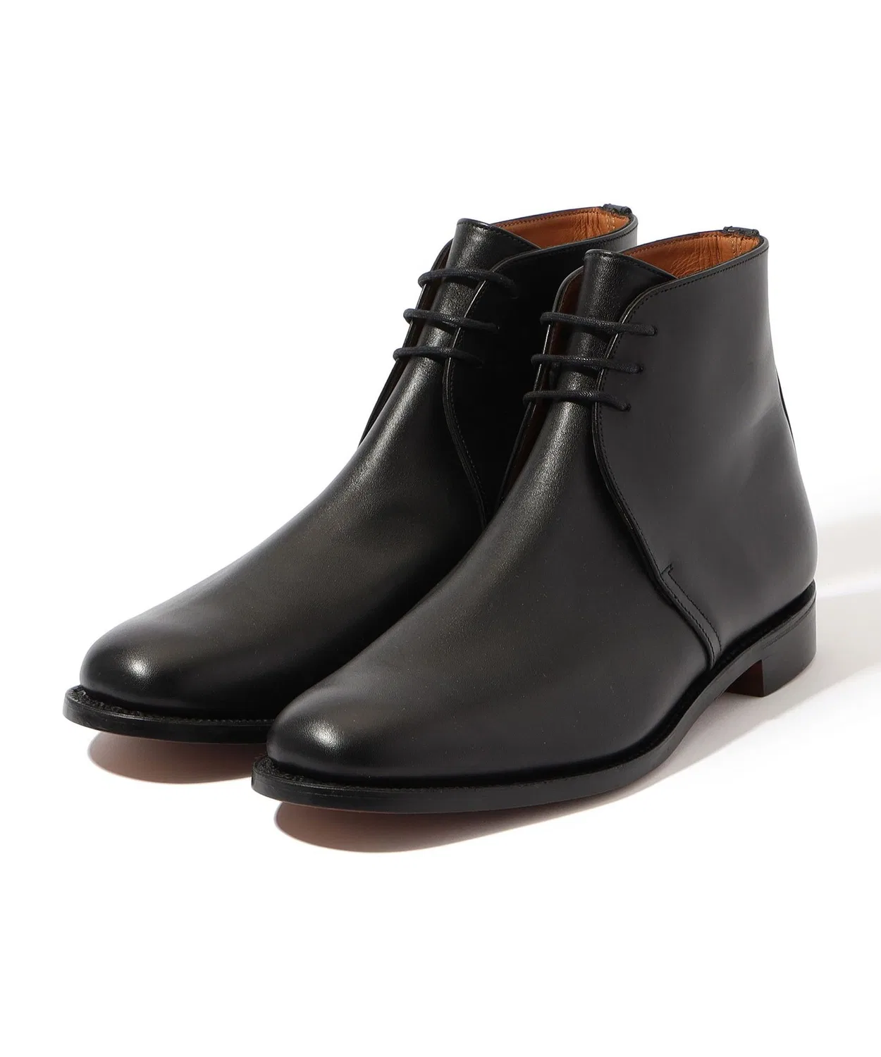 Ботинки GEORGE BOOTS 3-глазковые SANDERS из телячьей кожи, черный