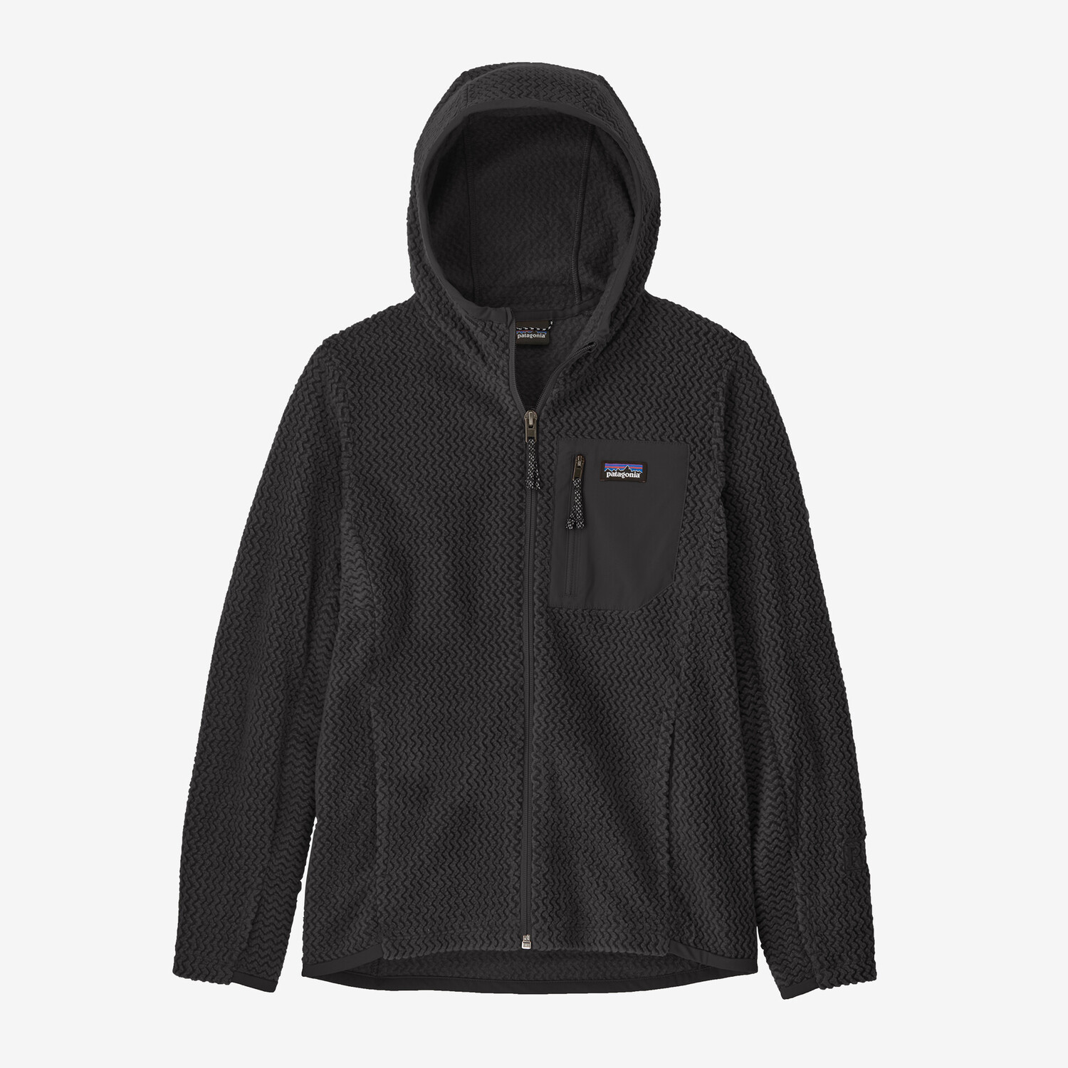 

Детская толстовка с молнией во всю длину R1 Air Patagonia, черный
